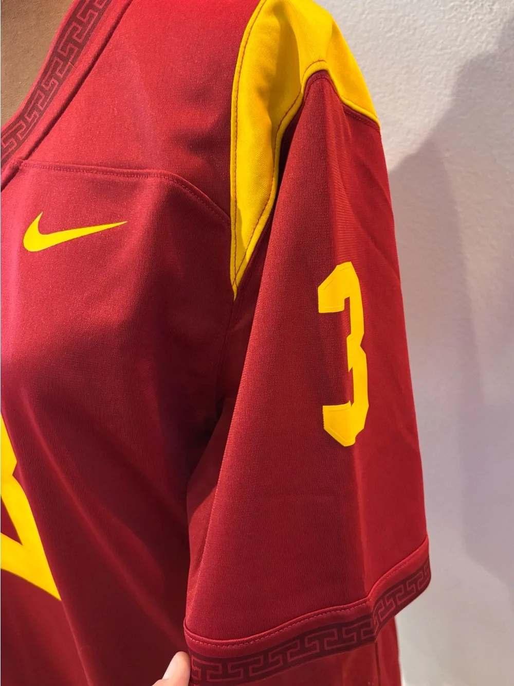 Iconic Carson Palmer USC Trojans #3 football jersey made by Nike SZ M.